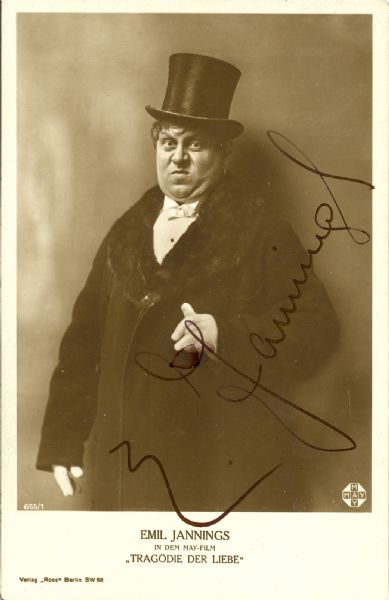 Emil Jannings Signed Photos