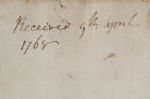 Rent For Province of New York 1766 For the King George III