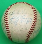 1951 World Series  New York Yankees Team Signed Baseball