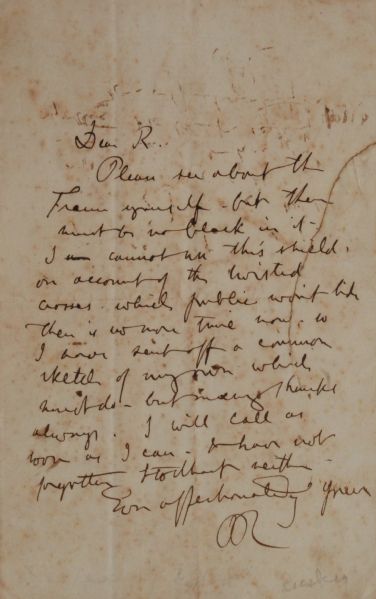 John Ruskin ALS