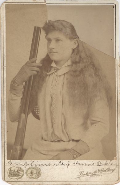 Annie Oakley Signed Cabinet Card