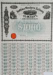 Indiana Southern Railway Company Bond Signed by Samuel Tilden