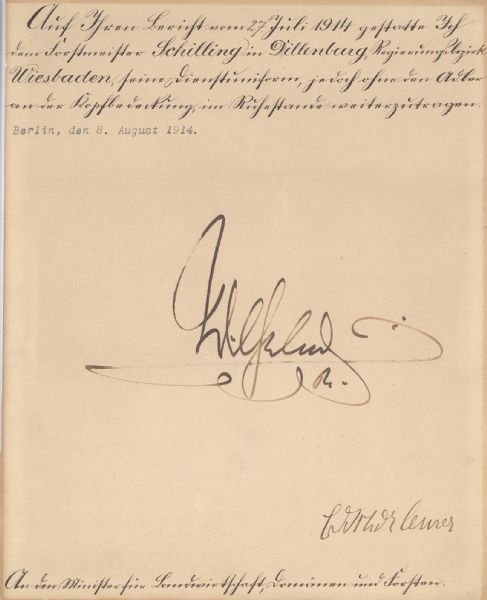 Wilhelm II German Kaiser DS