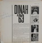  Dinah Washington Blues singer Autographed Album