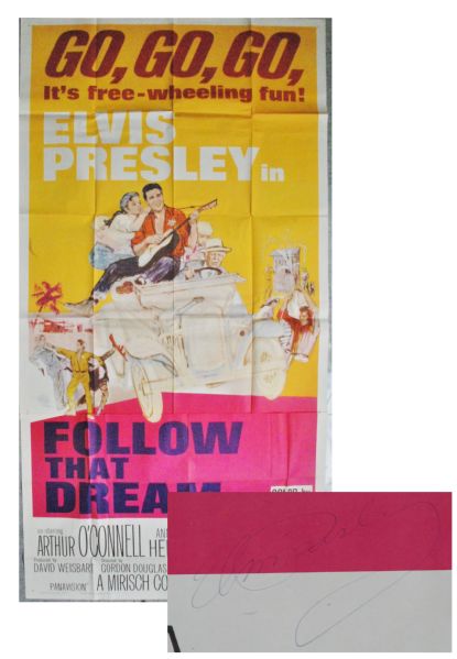 Elvis Presley Signed movie poster