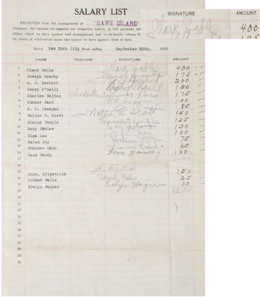 Clark Gable Very Early DS