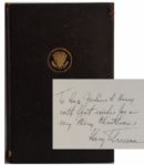 A New Era in World Affairs, Selected Speeches and Statements of Harry S. Truman, Signed