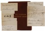 TENNYSON BIRTHDAY BOOK SIGNED BY FOUR PRESIDENTS AND MANY OTHER NOTABLES