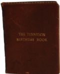 TENNYSON BIRTHDAY BOOK SIGNED BY FOUR PRESIDENTS AND MANY OTHER NOTABLES