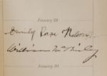 TENNYSON BIRTHDAY BOOK SIGNED BY FOUR PRESIDENTS AND MANY OTHER NOTABLES