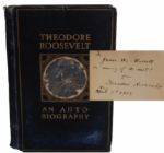 Theodore Roosevelt Inscribed Autobiography