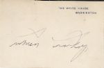 Calvin Coolidge White House Card