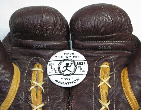 Muhammad Ali's Signed Gloves (3 Times)