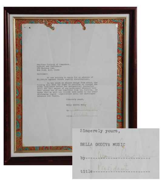 Jimi Hendrix Contract