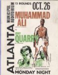 1970 Ali vs. Quarry Rare Golden Ticket & Fight Program