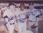 Micky Mantle, Willie Mays and Harmon Killebrew signed 8x10 photograph