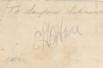 “Butch” O’Hare Rare Autograph