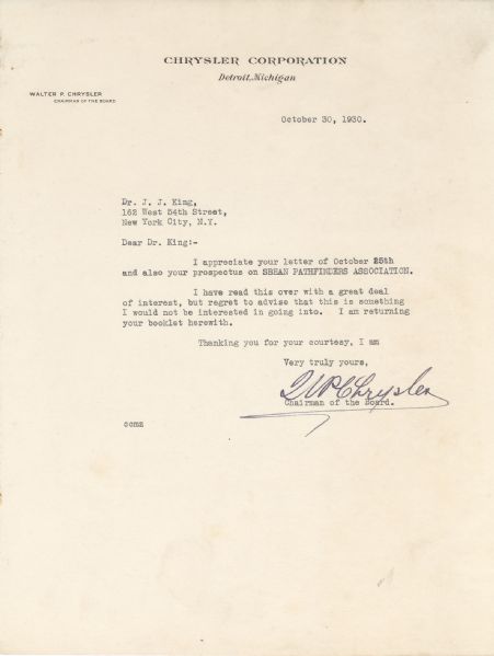 Walter Chrysler 