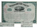 Rockefeller & Flagler Signed Standard Oil Trust