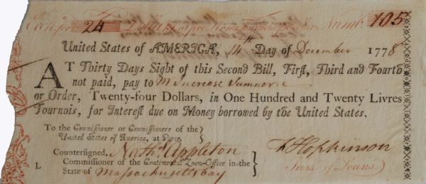 Francis Hopkinson signed Draft