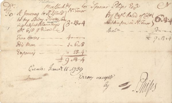 Spencer Phips lieut. Governor Of Massachusetts Bay