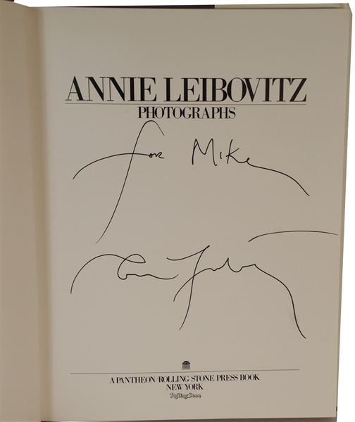 Annie Leibovitz Signed Book