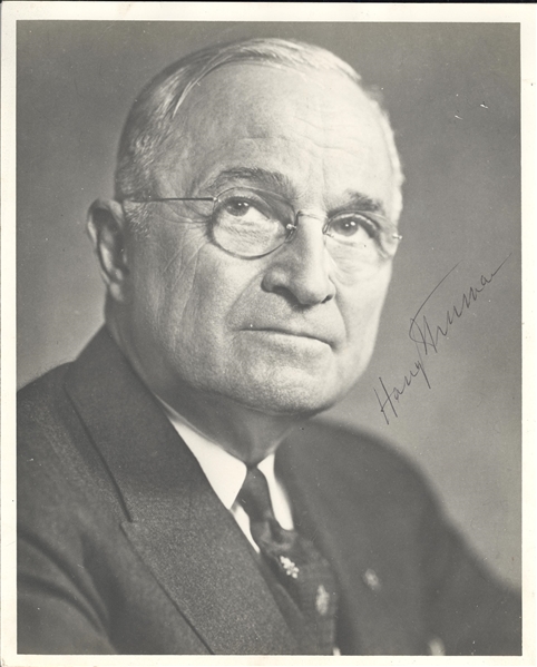 Harry Truman Vintage Signed Photo