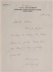 1944 John F. Kennedy letter during PT Shakedown while at the Miami Submarine Chasing Center