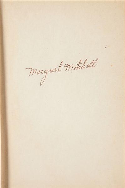 Margaret Mitchell Signed Copy of "Gone With The Wind