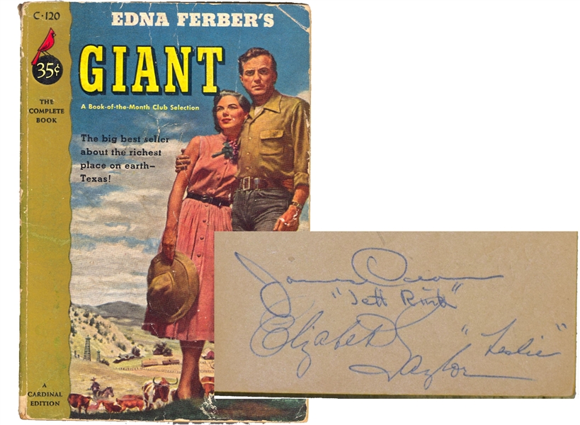 Incredible Crew-Signed Copy of Giant -- Signed by the Movies Director & Cast Including James Dean, Elizabeth Taylor, Rock Hudson & 22 More!