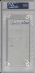 Paul Tibbets Triple Signed Cancelled Check 