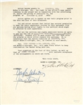Jimmy Stewart Signed Movie Contracts 
