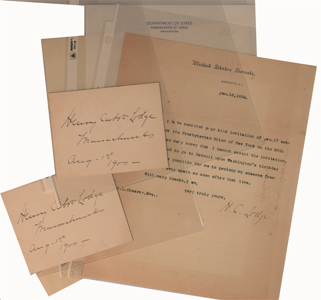 Henry Cabot Lodge Sr. & Lodge  II Group