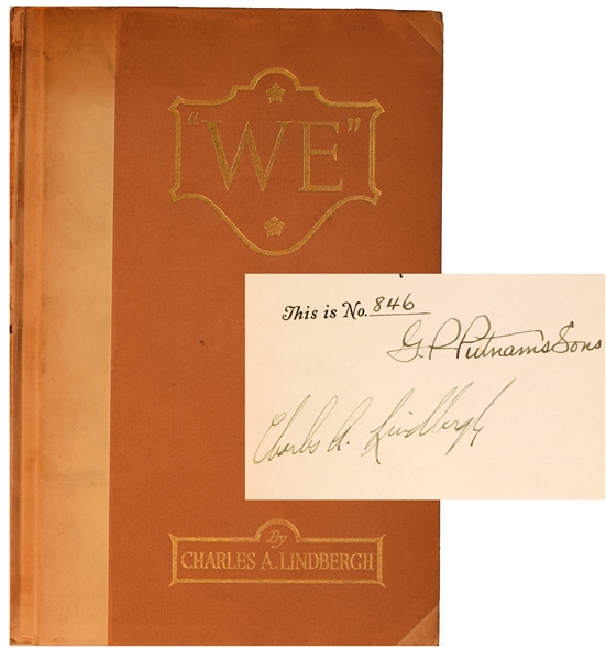  CHARLES LINDBERGH We, Signed Limited Edition