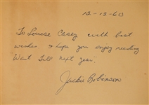 Jackie Robinson inscribed book Wait Till Next Year