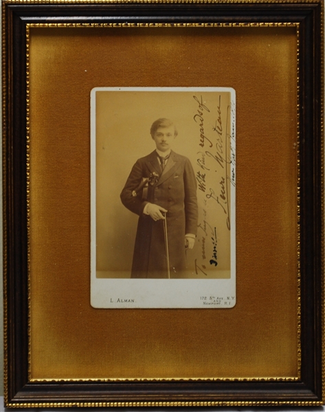 Henri Marteau Signed Cabinet Card