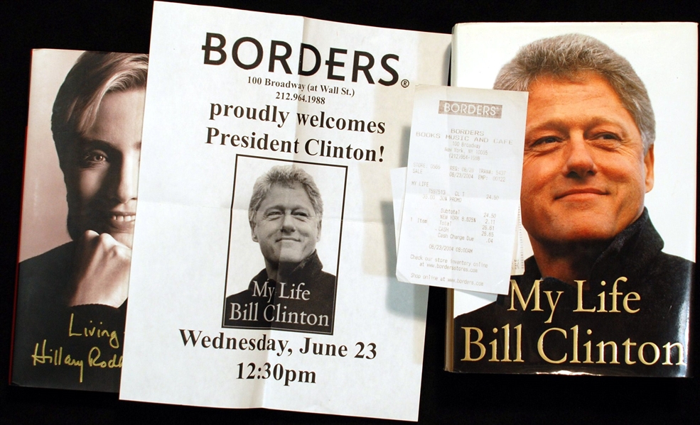 Bill & Hillary Clinton Signed Books