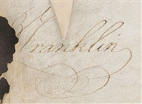 Benjamin Franklin Signed Document