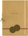1927 CHARLES LINDBERGH SIGNED PHOTO & WELCOME HOME DINNER PROGRAM