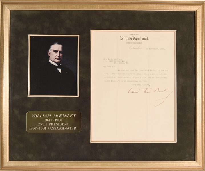William Mckinley TLS (About the Ohio Republicans)