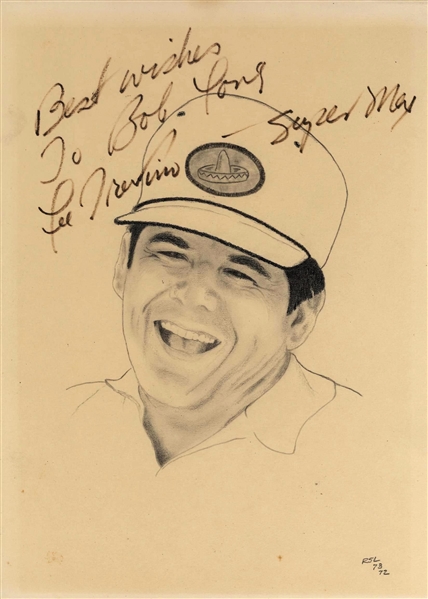 Lee Trevino-Super Mex Signed Original portrait