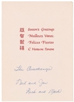 Neil Armstrong Signed Christmas Cards