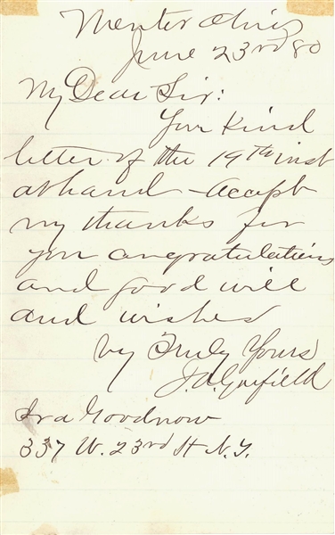 James Garfield ALS