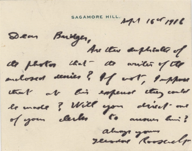 Theodore Roosevelt ALS