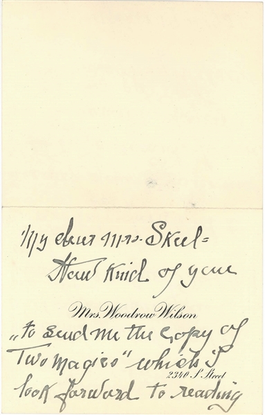 Edith Bolllnq Wilson