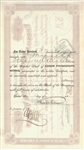 Thomas A. Edison Personal  Double Signed Edison Phonograph Works Stock Certificate