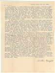 Orville Wright Signed Cover & Milton Wright Archive