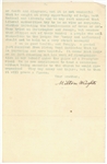 Orville Wright Signed Cover & Milton Wright Archive