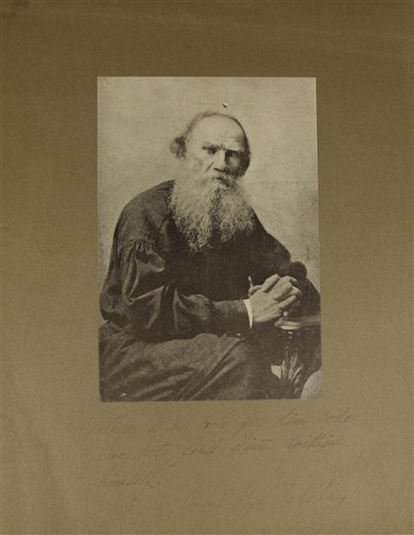 Count Ilya Lvovoich Tolstoy Writes about God