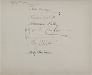 Kate Smith's Album Page signed by Cole Porter, Marlene Dietrich